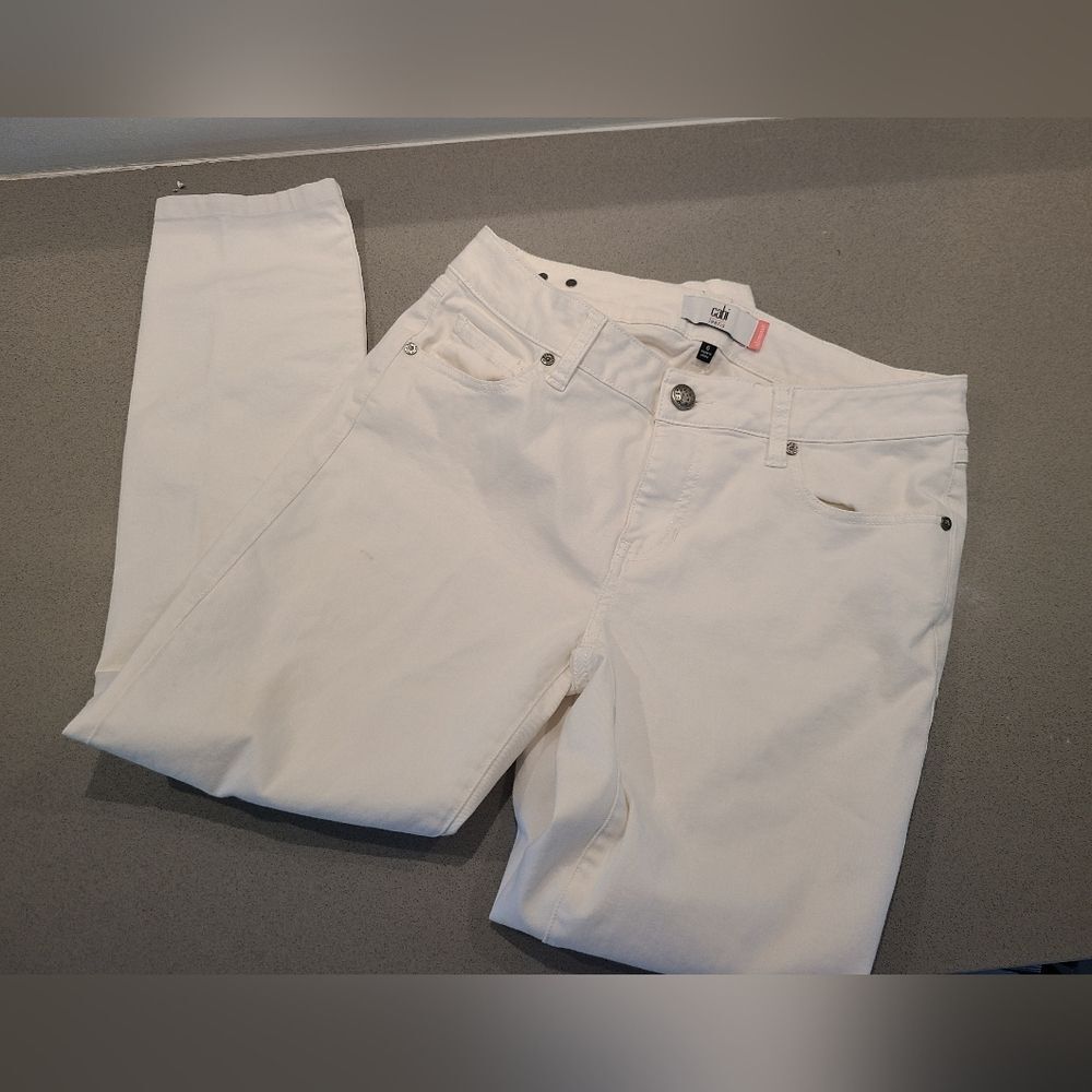Cabi Women's White Jeans Slim
